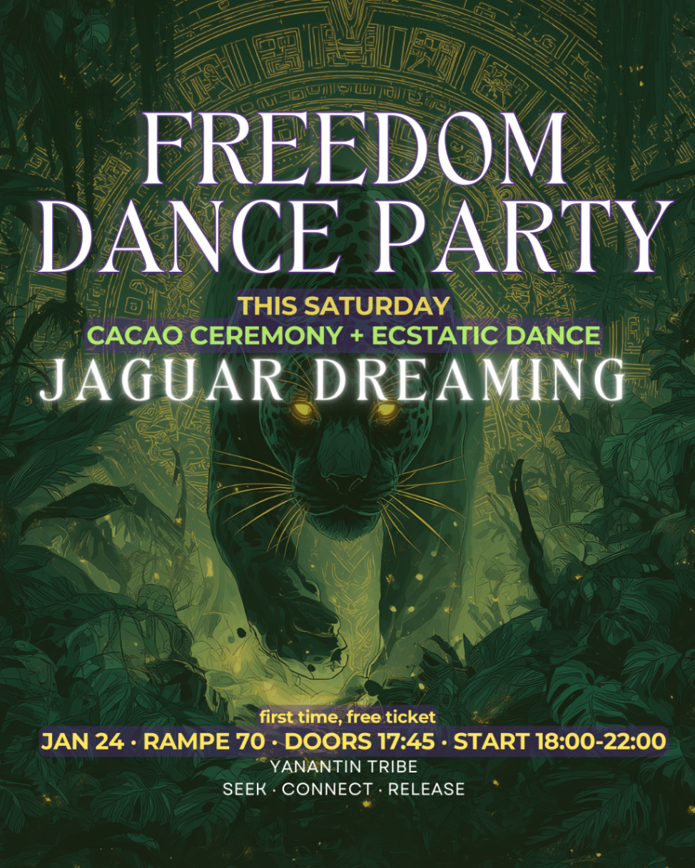 Jaguar Dreaming flyer design